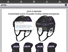 Tablet Screenshot of jrcrusadershockey.com